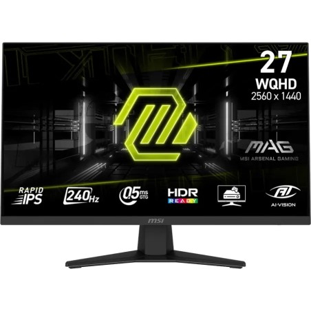 MSI MAG 274QFDE X24, Gaming-Monitor 68.6 cm (27 Zoll), schwarz, WQHD, Rapid-IPS, HDR, Adaptive-Sync, 240Hz Panel (9S6-3CE41H-01