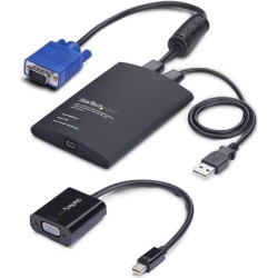 StarTech.com Portable Laptop Crash Cart Adapter, USB/VGA/Mini DisplayPort KVM Console, File Transfer and Video Capture (NOTECON
