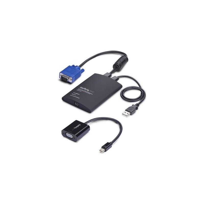 StarTech.com Portable Laptop Crash Cart Adapter, USB/VGA/Mini DisplayPort KVM Console, File Transfer and Video Capture (NOTECON