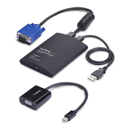 StarTech.com Portable Laptop Crash Cart Adapter, USB/VGA/Mini DisplayPort KVM Console, File Transfer and Video Capture (NOTECON