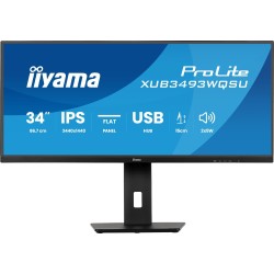 Iiyama ProLite XUB3493WQSU-B6, LED-Monitor 86.7 cm (34 Zoll), schwarz (matt), QHD, IPS, 120 Hz, HDMI, 120Hz Panel (XUB3493WQSU-