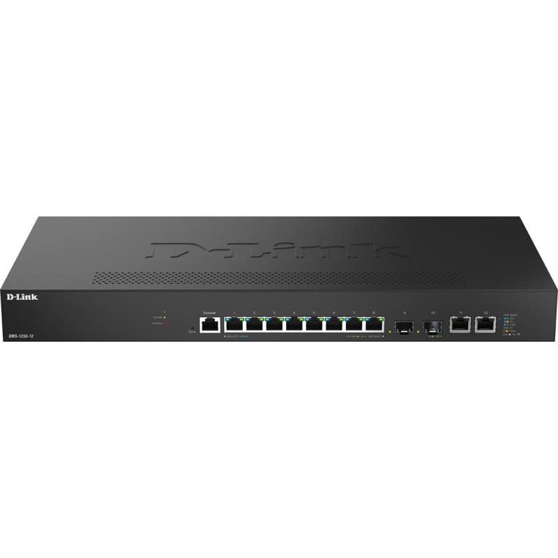 D-LINK DMS-1250-12/E 12-Port Multi-Gigabit Smart Managed Switch 2x 10GBASE-T 2x 10G SFP+ (DMS-1250-12/E)