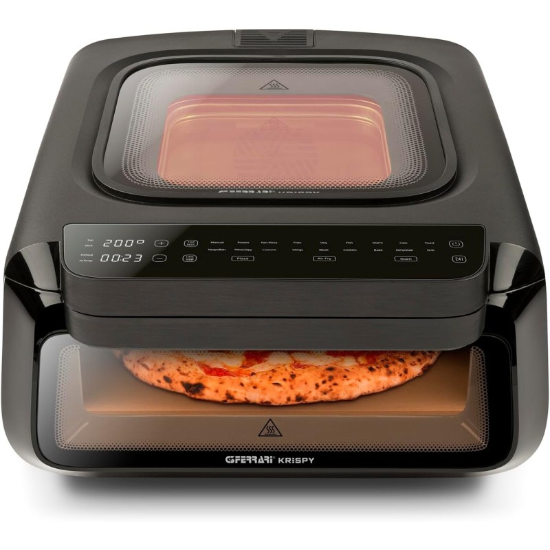 G3 Ferrari G10225 Krispy 3-in-1 Pizzaofen Heißluftfritteuse Grill 2100W 13L