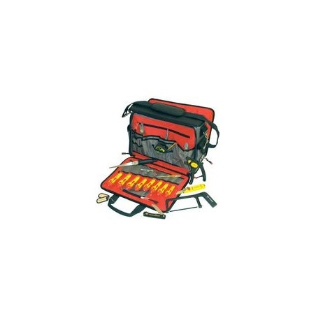 C.K Werkzeugtasche für Elektriker-Techniker, bestückt mit 19 Werkzeugen: kleine Metallsäge, Kabelmesser, auto- (T1630 FKIT)