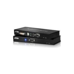 ATEN DVI KVM Extender mit Audio CE600, Single Link Ermöglicht die Übertragung von Monitor-, Keyboard-, Maus-, Audio- und seriel