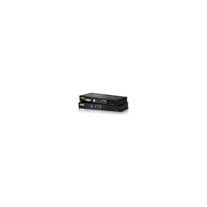ATEN DVI KVM Extender mit Audio CE600, Single Link Ermöglicht die Übertragung von Monitor-, Keyboard-, Maus-, Audio- und seriel