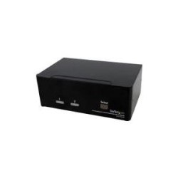 StarTech.com 2 Port Dual DisplayPort USB KVM Switch mit Audio - DisplayPort Desktop KVM Umschalter - KVM-/Audio-Switch - USB -