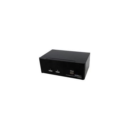 StarTech.com 2 Port Dual DisplayPort USB KVM Switch mit Audio - DisplayPort Desktop KVM Umschalter - KVM-/Audio-Switch - USB -