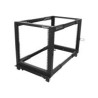 StarTech.com 12U Adjustable Depth Open Frame 4 Post Server Rack w - Casters, Levelers and Cable Management Hooks - Relais-Rack