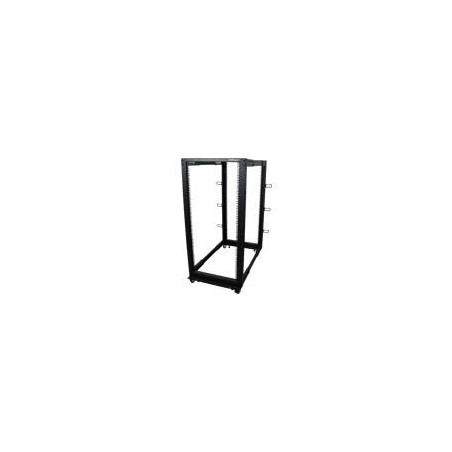 StarTech.com 25U Adjustable Depth Open Frame 4 Post Server Rack w - Casters, Levelers and Cable Management Hooks - Relais-Rack