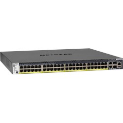 NETGEAR M4300-52G-PoE+ - Switch - L3 - managed - 2 x 10/100/1000/10000 + 2 x 10 Gigabit SFP+ + 48 x 10/100/1000 (PoE+) - Luftst