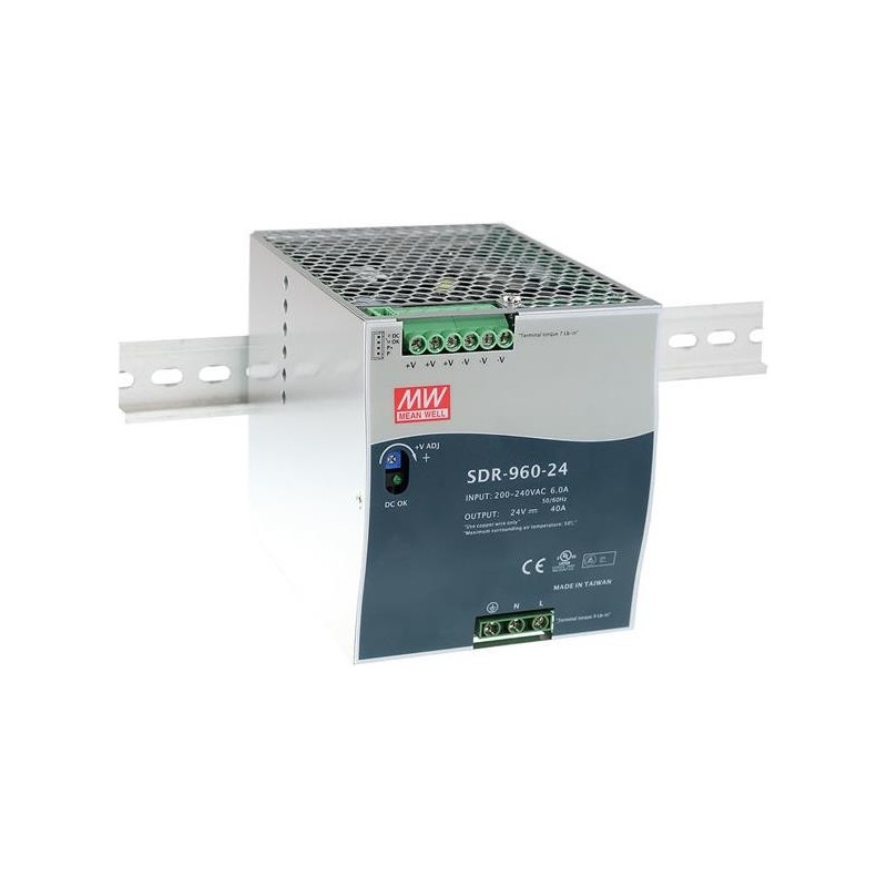 MEAN WELL Stromversorgung 960W Metallisch Netzteil (SDR-960-24)