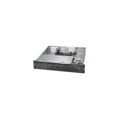 Super Micro Supermicro SC825M BTQC-R802WB - Rack - einbaufähig - 2U - verbessertes, erweitertes ATX - SATA/SAS - Hot-Swap 800 W