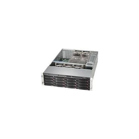 Supermicro SC836 BE1C-R1K23B - Rack - einbaufähig - 3U - verbessertes, erweitertes ATX - SATA/SAS - Hot-Swap 1200 Watt - Schwar