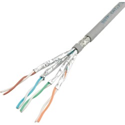 Roline - Bulkkabel - 300 m - SFTP, PiMF - CAT 6a - robust - Grau
