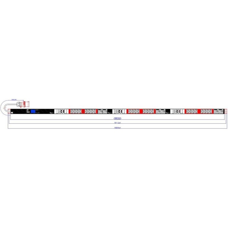 Bachmann PDU BlueNet BN2000ALU 1HE 24xC13 6xC19 6xLS moni 565,77 2.263,08BN2000auf drei Phasen aufgeteilt,Phasen farblich marki