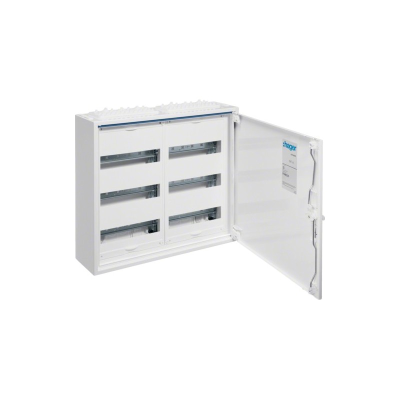 Hager FWB32S. Typ: Freistehendes Gestell, Produktfarbe: Weiß, Internationale Schutzart (IP-Code): IP44. Breite: 550 mm, Tiefe: