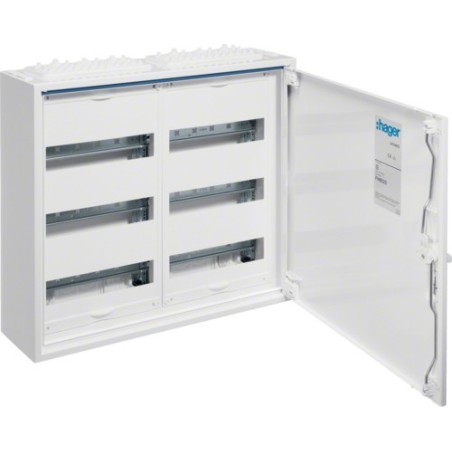 Hager FWB32S. Typ: Freistehendes Gestell, Produktfarbe: Weiß, Internationale Schutzart (IP-Code): IP44. Breite: 550 mm, Tiefe: