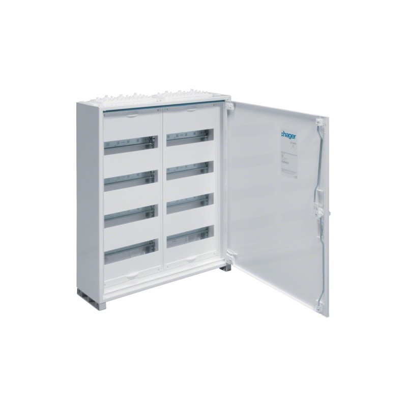 Hager FWB42S. Typ: Freistehendes Gestell, Produktfarbe: Weiß, Internationale Schutzart (IP-Code): IP44. Breite: 550 mm, Tiefe: