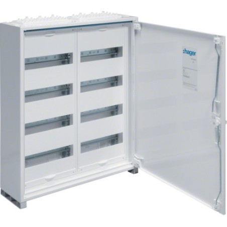 Hager FWB42S. Typ: Freistehendes Gestell, Produktfarbe: Weiß, Internationale Schutzart (IP-Code): IP44. Breite: 550 mm, Tiefe: