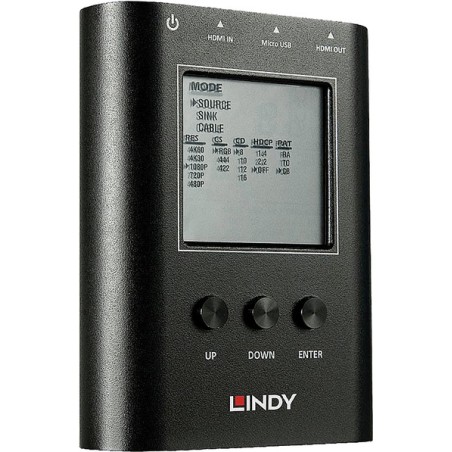 Lindy HDMI 2.0 18G Signal Analyser and Generator - HDMI test signal generator / analyzer