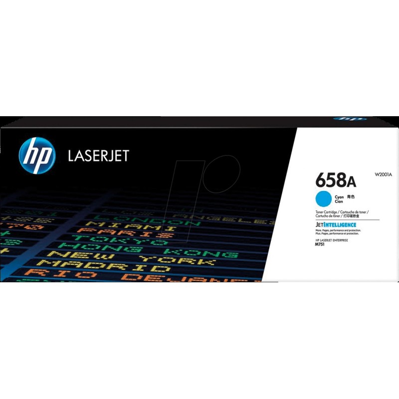 HP 658A Cyan Original LaserJet Tonerkartusche (W2001A)