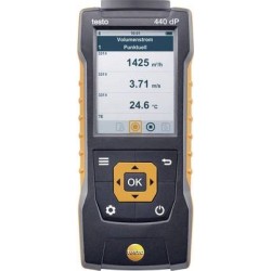 testo Druck-Messgerät 440 dP Luftdruck, Beleuchtungsstärke, CO2, Temperatur, Windgeschwindigkeit -150 - +150 hPa 0560 4402 (056
