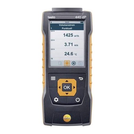 testo Druck-Messgerät 440 dP Luftdruck, Beleuchtungsstärke, CO2, Temperatur, Windgeschwindigkeit -150 - +150 hPa 0560 4402 (056
