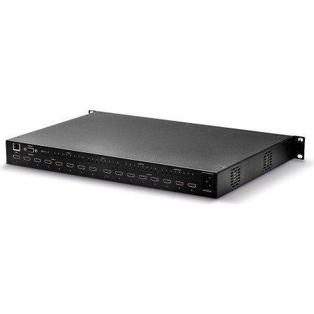 Lindy 8x8 HDMI 18G Matrix mit Video Wall Scaling Unterbrechungsfreies Umschalten zwischen 8 Displays & 8 Quellgeräten oder Erst