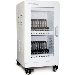 RealPower Power Station 20 - Wagen zur Verwaltung tragbarer Geräte - Weiß - Flur - USB - Überspannung - Überhitzung - Kurzschlu