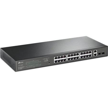 TP-Link Easy Smart SG1428PE - Switch - Smart - 24 x 10/100/1000 (PoE+) + 2 x 10/100/1000 - an Rack montierbar - PoE+ (250 W) -
