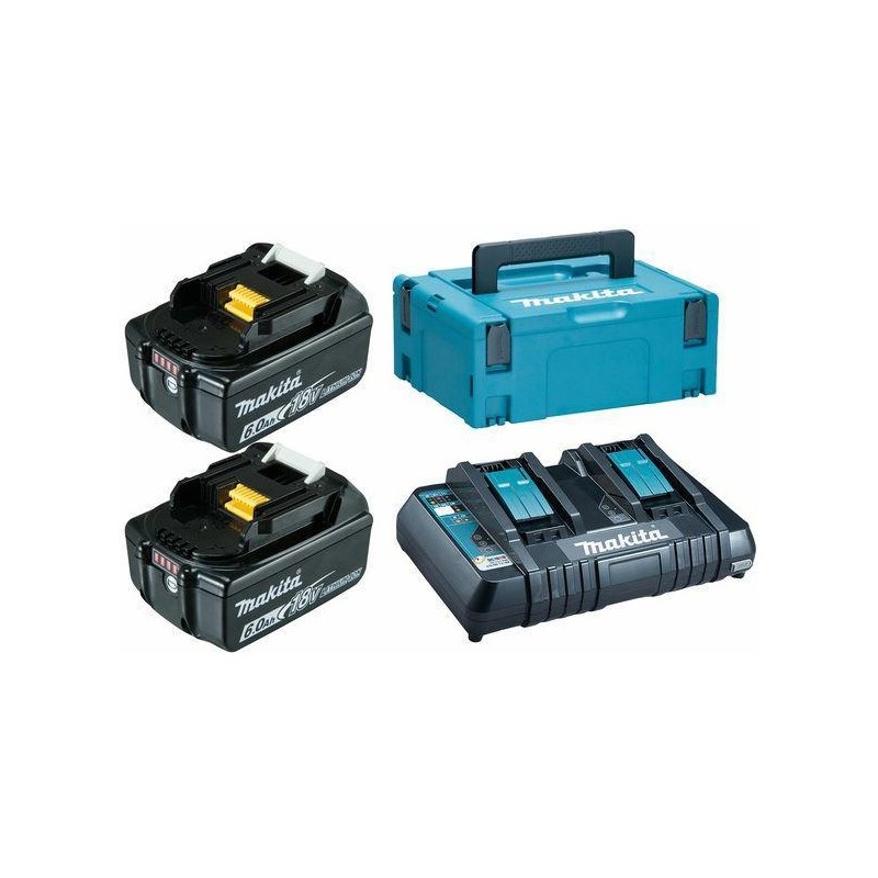 Makita Energy Kit 198077-8 2x BL1860B + DC18RD (198077-8)