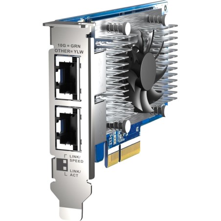 QNAP QXG-10G2T-X710 - Netzwerkadapter - PCIe 3.0 x4 Low-Profile - 10Gb Ethernet x 2 - für QNAP QSW-1208-8C, QSW-M2108-2C