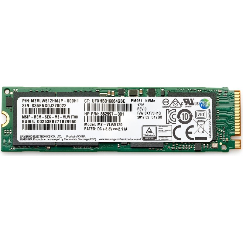 HP - SSD - 1TB - intern - M.2 2280 - PCIe 4,0 x4 (NVMe) - für HP Z1 G8, Z1 G9, Elite 600 G9, 800 G9, EliteOne 800 G8, Pro 260 G