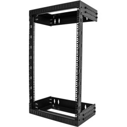 StarTech.com 18HE Netzwerkschrank 48,30cm (19") für Wandmontage - Einstellbare Tiefe 30 - 50cm - 2 Pfosten Open Frame Serversc