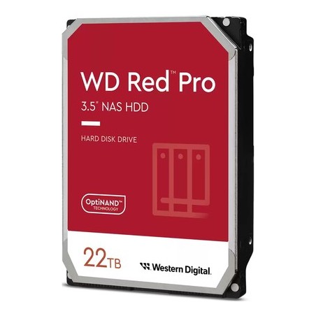 WD Red Pro WD221KFGX - Festplatte - 22TB - intern - 3.5" (8,9 cm) - SATA 6Gb/s - 7200 U/min - Puffer: 512MB (WD221KFGX)