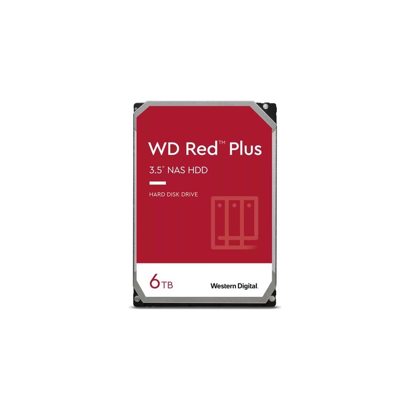 WD Red Plus WD60EFPX - Festplatte - 6TB - intern - 3.5" (8,9 cm) - SATA 6Gb/s - 5400 U/min - Puffer: 256MB (WD60EFPX)