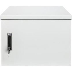 INTELLINET Industrieller IP55 48,30cm (19") Wandverteiler mit integrierten Lüftern, 9 HE 600 mm Tiefe, Kühleinheit mit zwei Lüf