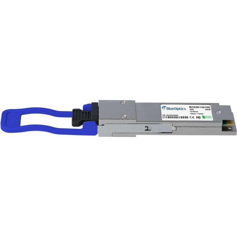 Evertz Scorpion QSFP-10G-TR13-G kompatibler BlueOptics QSFP Transceiver für Singlemode 40 Gigabit Highspeed Datenübertragungen