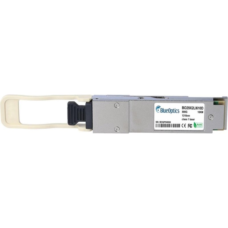Kompatibler Broadcom QSFP56-200G-SR4-BC BlueOptics BO07W859S1D QSFP56 Transceiver, MPO/MTP, 200GBASE-SR4, Multimode Fiber, 850n