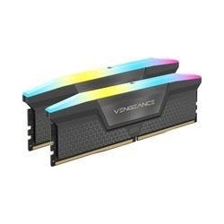 Corsair Vengeance RGB - DDR5 - Kit - 64 GB: 2 x 32 GB - DIMM 288-PIN - 3000 MHz / PC5-48000 - CL30 - 1.4 V - ungepuffert - Grau