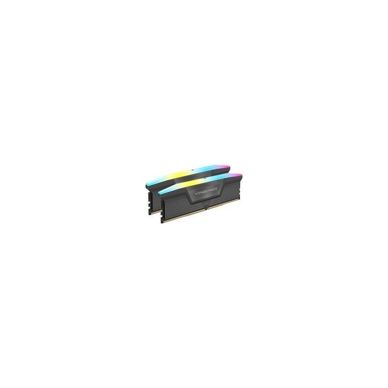 Corsair Vengeance RGB - DDR5 - Kit - 64 GB: 2 x 32 GB - DIMM 288-PIN - 3000 MHz / PC5-48000 - CL30 - 1.4 V - ungepuffert - Grau