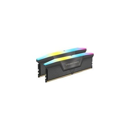 Corsair Vengeance RGB - DDR5 - Kit - 64 GB: 2 x 32 GB - DIMM 288-PIN - 3000 MHz / PC5-48000 - CL30 - 1.4 V - ungepuffert - Grau