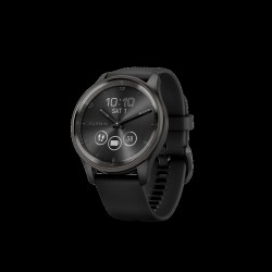 Garmin vívomove Trend - 40 mm - schwarz - intelligente Uhr mit Band - Silikon - Handgelenkgröße: 125-190 mm - einfarbig - Bluet