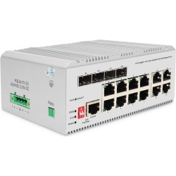Digitus 8 Port Gigabit Ethernet Netzwerk Switch, Industrial, L2 managed, 4 SFP Uplink. Switch-Typ: Managed, Switch-Ebene: L2. B