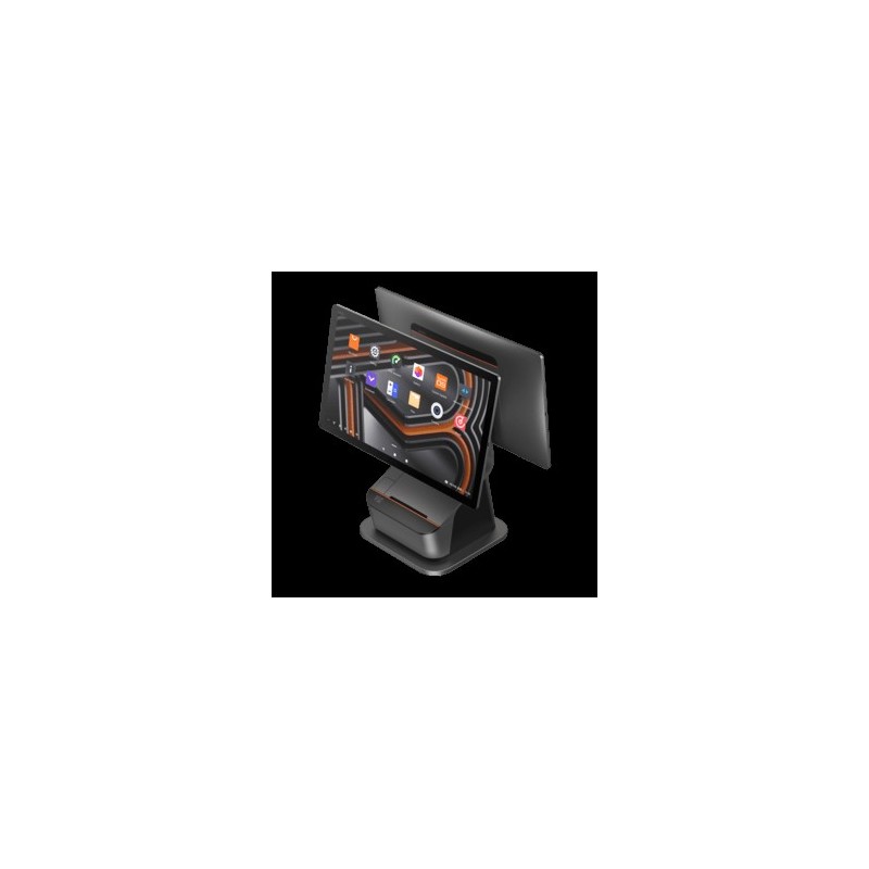 SUNMI T3 PRO MAX, NFC, 39,6cm (15,6''), Full HD, USB, USB-C, BT (BLE), Ethernet, WLAN, schwarz, orange Kassensystem, Bildschirm