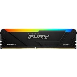 Kingston FURY Beast RGB - DDR4 - Kit - 64GB: 2 x 32GB - DIMM 288-PIN - 1600 MHz / PC4-25600 - CL16 - non-ECC - Schwarz (KF432C1