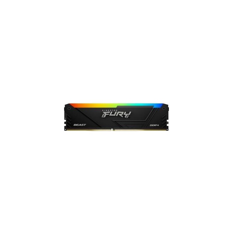 Kingston FURY Beast RGB - DDR4 - Kit - 64GB: 2 x 32GB - DIMM 288-PIN - 1600 MHz / PC4-25600 - CL16 - non-ECC - Schwarz (KF432C1
