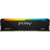 Kingston FURY Beast RGB - DDR4 - Kit - 64GB: 2 x 32GB - DIMM 288-PIN - 1600 MHz / PC4-25600 - CL16 - non-ECC - Schwarz (KF432C1
