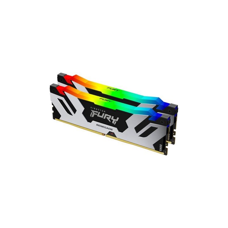 Kingston FURY Renegade RGB - DDR5 - Kit - 96GB: 2 x 48GB - DIMM 288-PIN - 3200 MHz / PC5-51200 - CL32 - on-die ECC - schwarz &